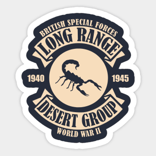 Long Range Desert Group LRDG Sticker